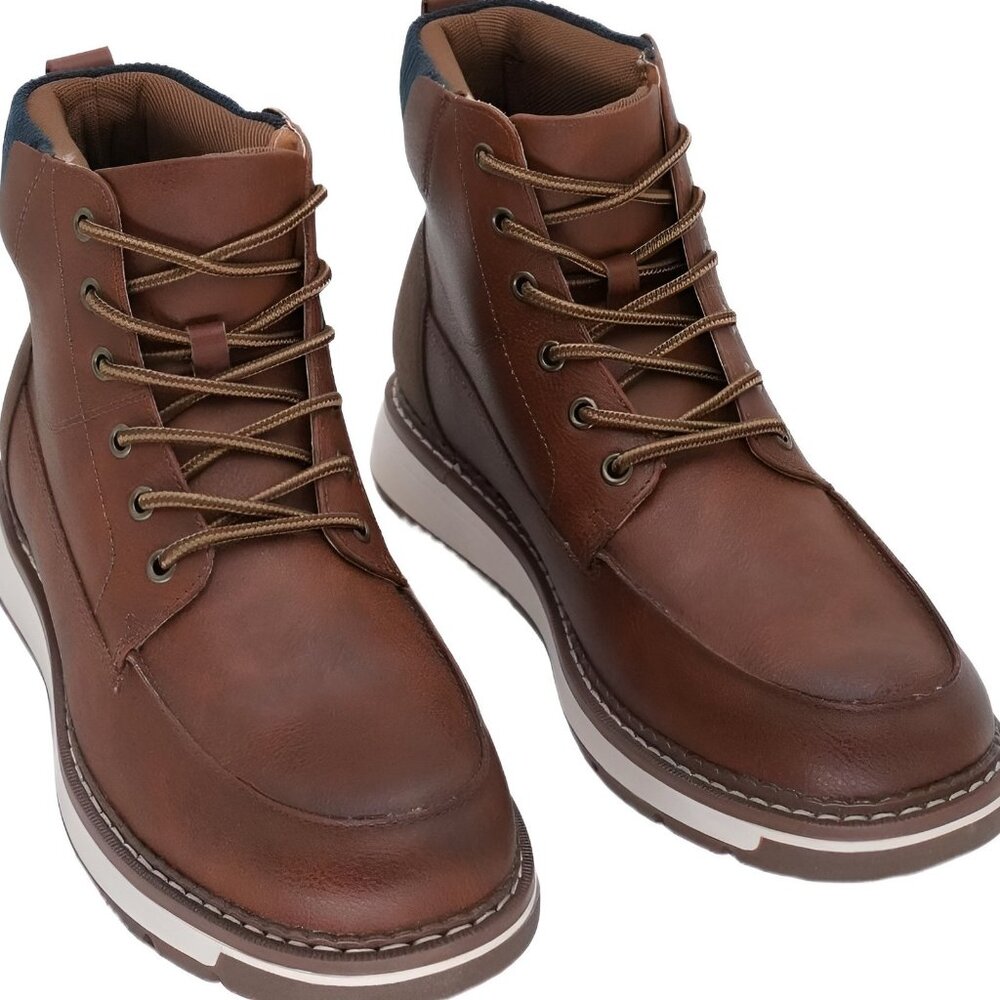 Club Room Felixx Lace-Up Boots Cognac Men 9.5